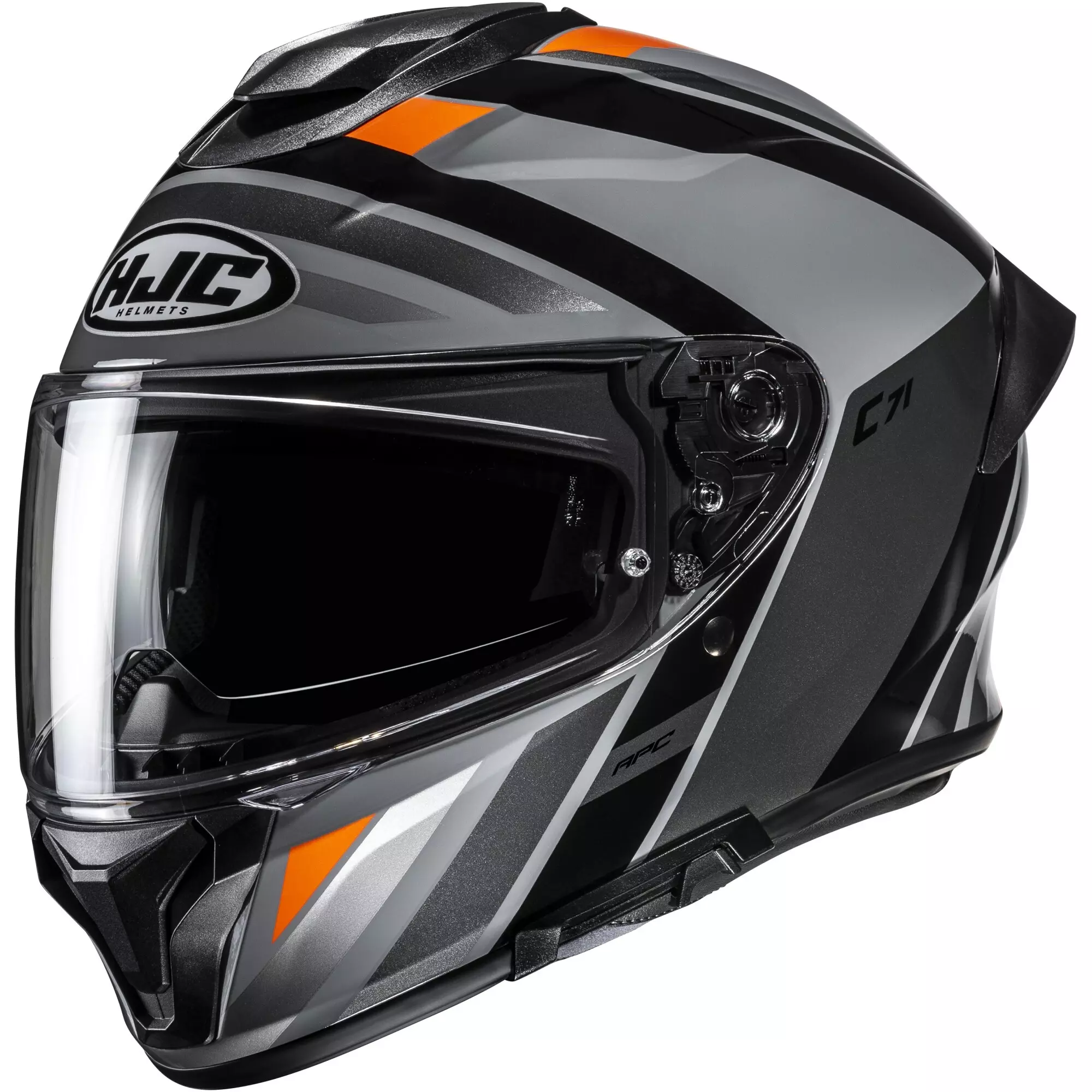 Casque HJC C71 Faber MC7 Noir Gris Orange