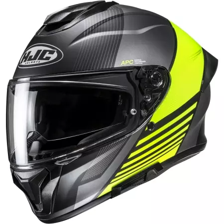 Casque HJC C71 Morix MC3HSF Noir Gris Jaune Mat