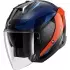 Casque Shark Skwal I3 Jet Mekarium Noir Chrome Orange