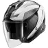Casque Shark Skwal I3 Jet Mekarium Noir Chrome Blanc Brillant