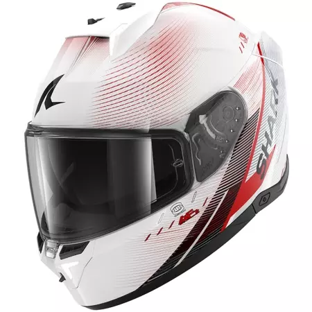 Casque Shark Skwal I3 Speed-Tech Blanc Rouge Noir