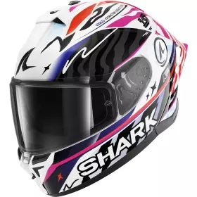Casque Shark Skwal Cup Speed-Fancy Blanc Noir Orange