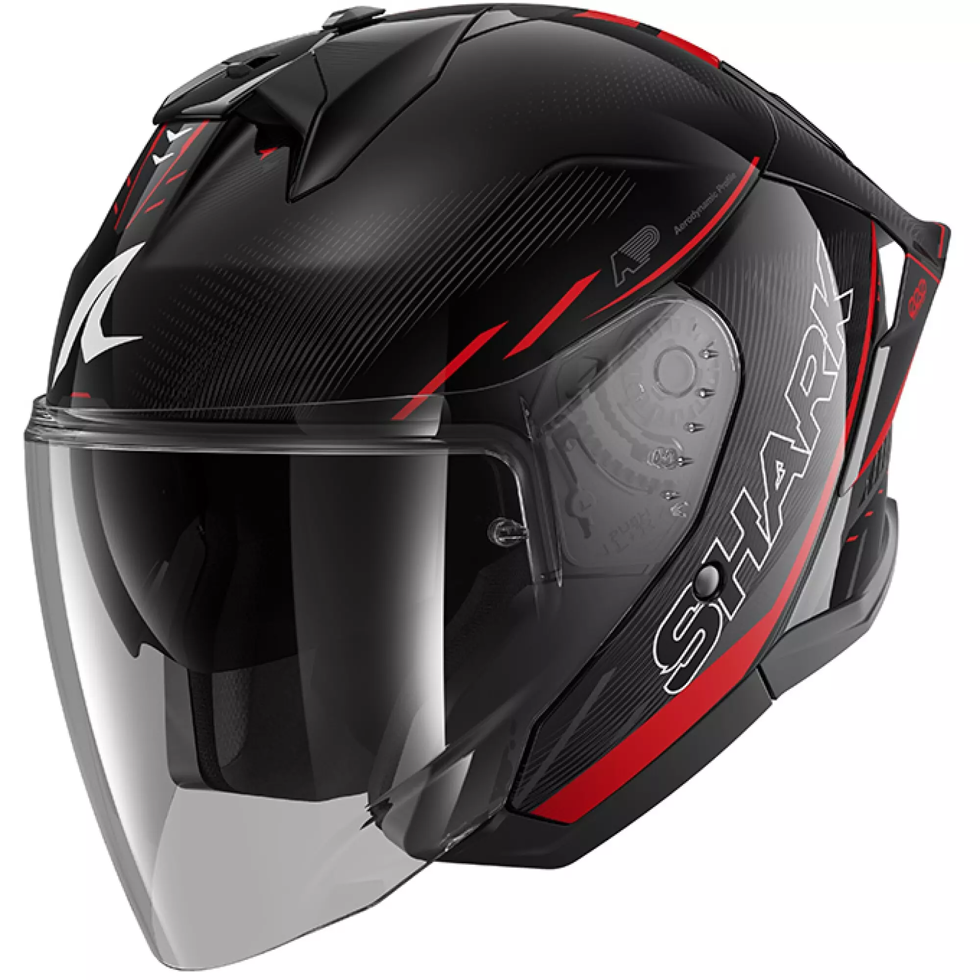 Casque Shark Skwal Jet Cup Speed-Tech Noir Rouge Anthracite