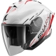 Casque Shark Skwal Jet Cup Speed-Tech Blanc Rouge Noir