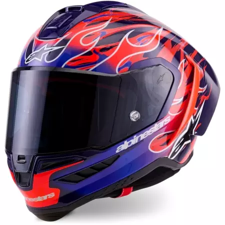 Casque Alpinestars Supertech R10 LE Replica Flyte Martin Violet Rouge - Casque Intégral ALPINESTARS