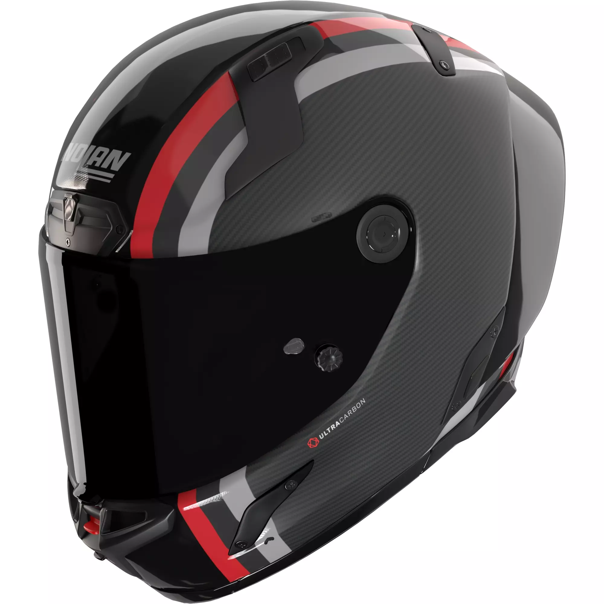 Casque Nolan X-804 RS Gemini 364 Noir Rouge Gris
