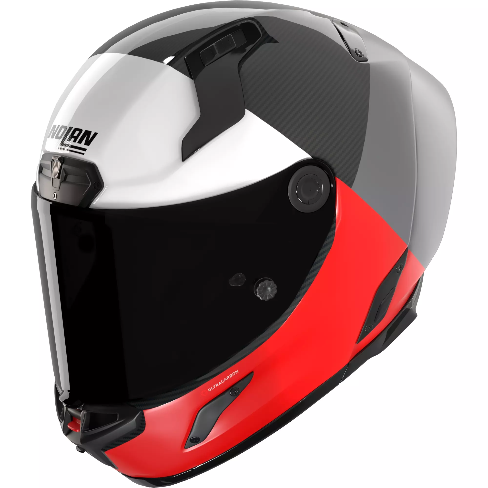 Casque Nolan X-804 RS Blocco 369 Noir Rouge Gris