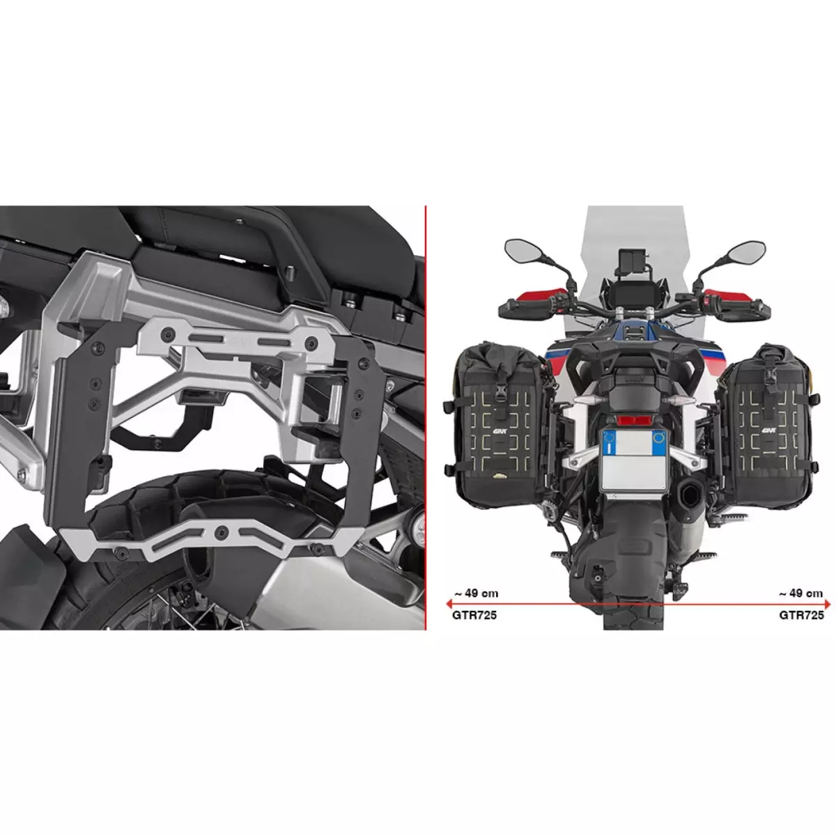 Adaptateur Givi PL5146CAM Support Valises Origine BMW R 1300 GS Adventure (2024+)