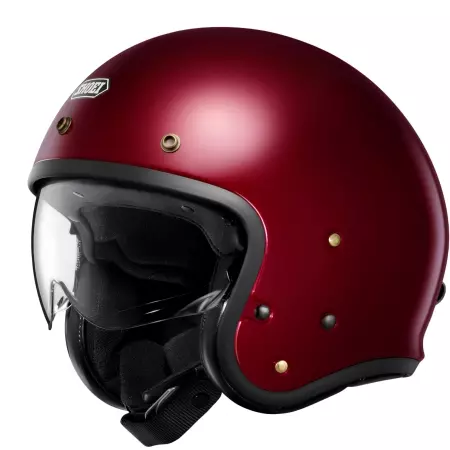 Casque Shoei J.O 2 Garnet Metal Rouge - Casque Demi-Jet SHOEI