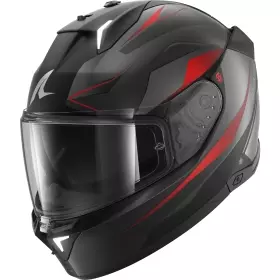 Casque Shark Skwal I3 Mekarium Noir Anthracite Rouge Mat