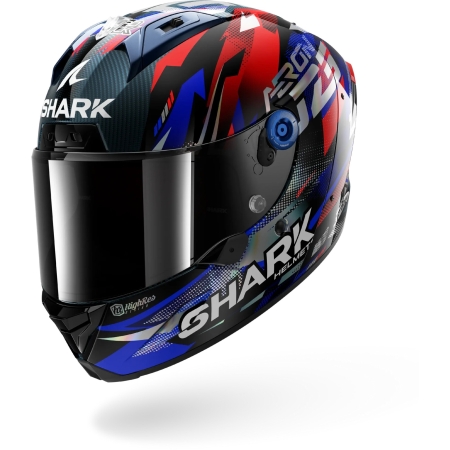 Casque Shark Aeron Zarco GP De France Carbone Bleu Chrome