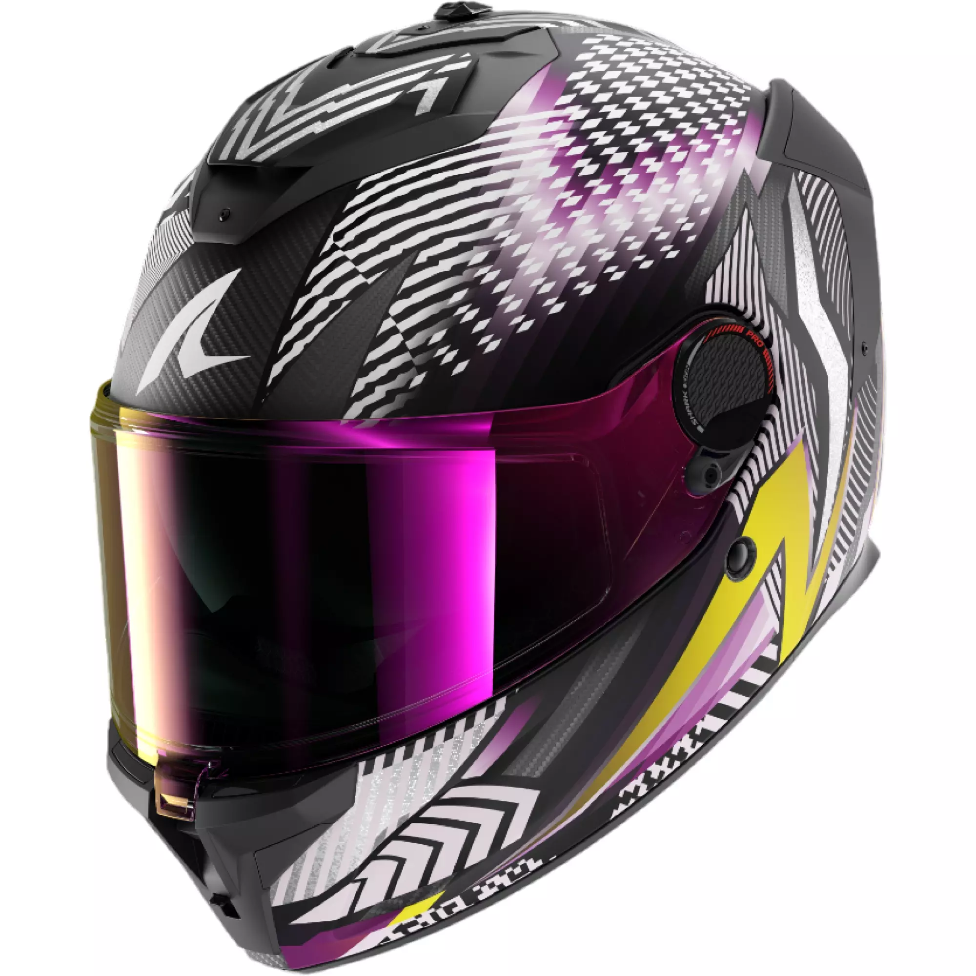 Casque Shark Spartan GT Pro Carbon Sthyr Carbone Violet Chrome Mat