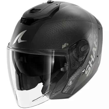 Casque Shark RS Jet Carbon Speed-Tech Carbone Anthracite Noir Mat