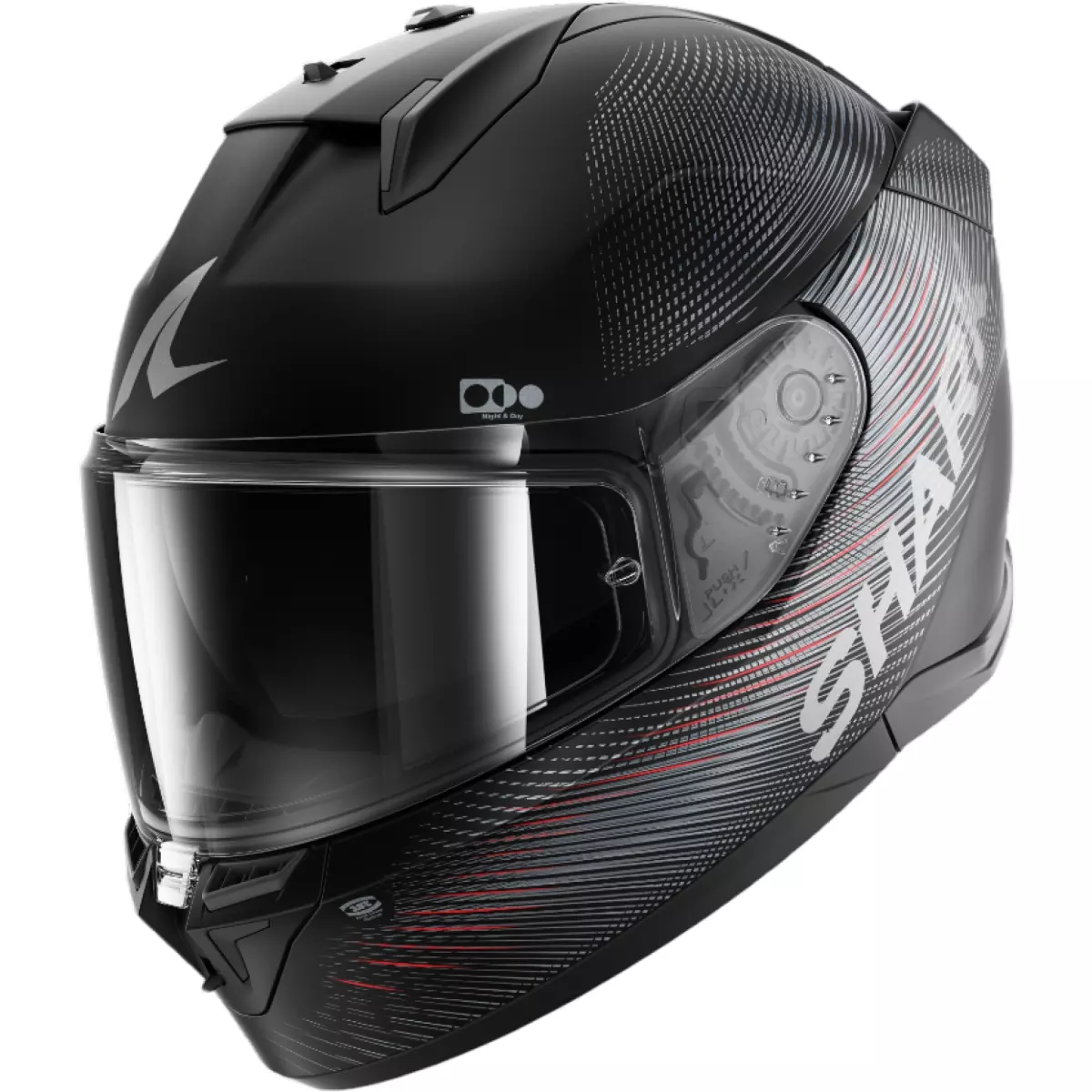 Casque Shark D-Skwal 3 SP Lyne Noir Anthracite Rouge