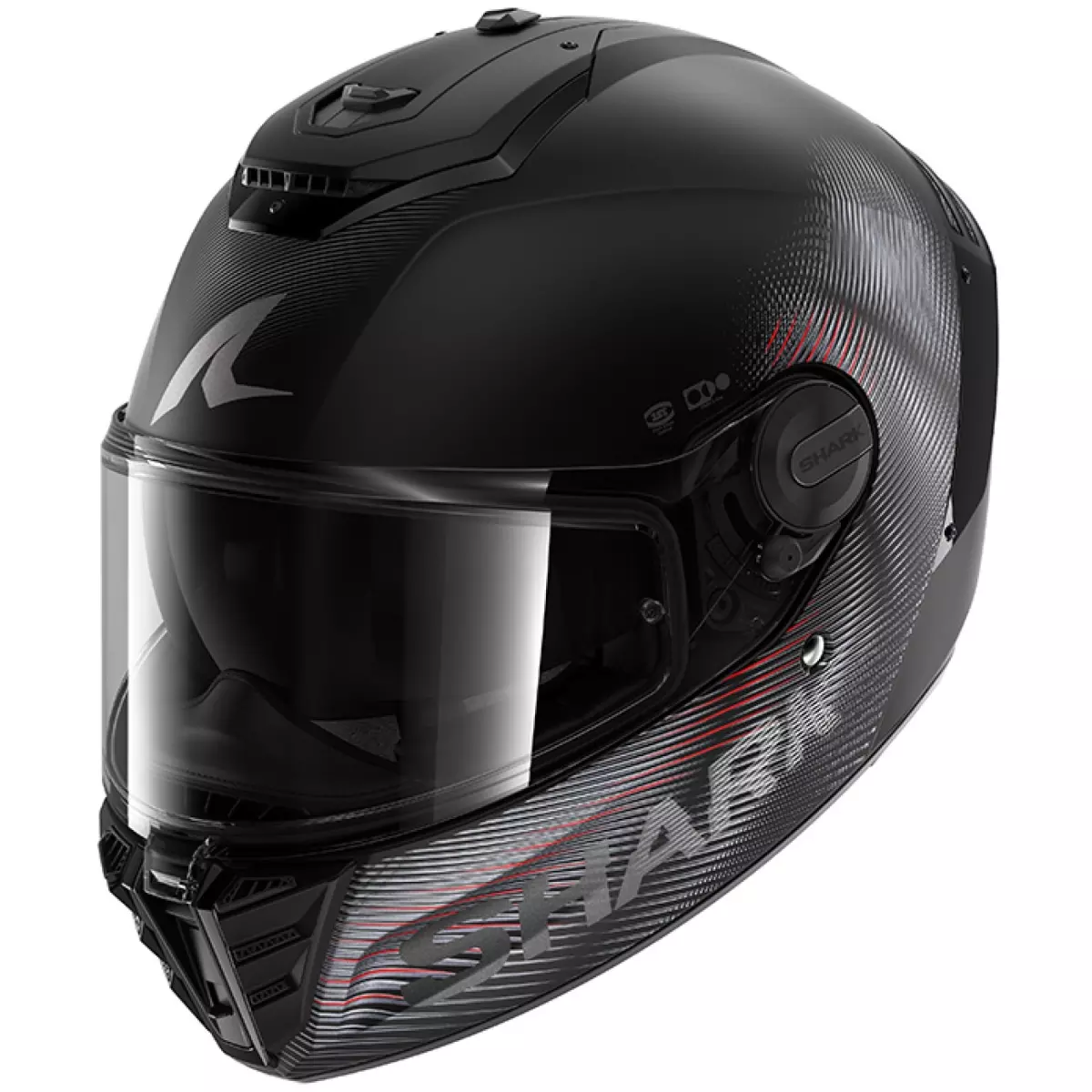 Casque Shark Spartan RS SP Lyne Noir Anthracite Rouge