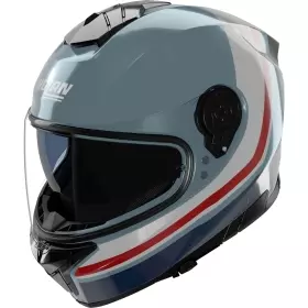 Casque Nolan N80-8 Incline 352 Bleu Rouge Blanc