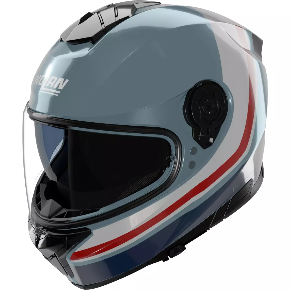 Casque Nolan N80-8 Incline 352 Bleu Rouge Blanc