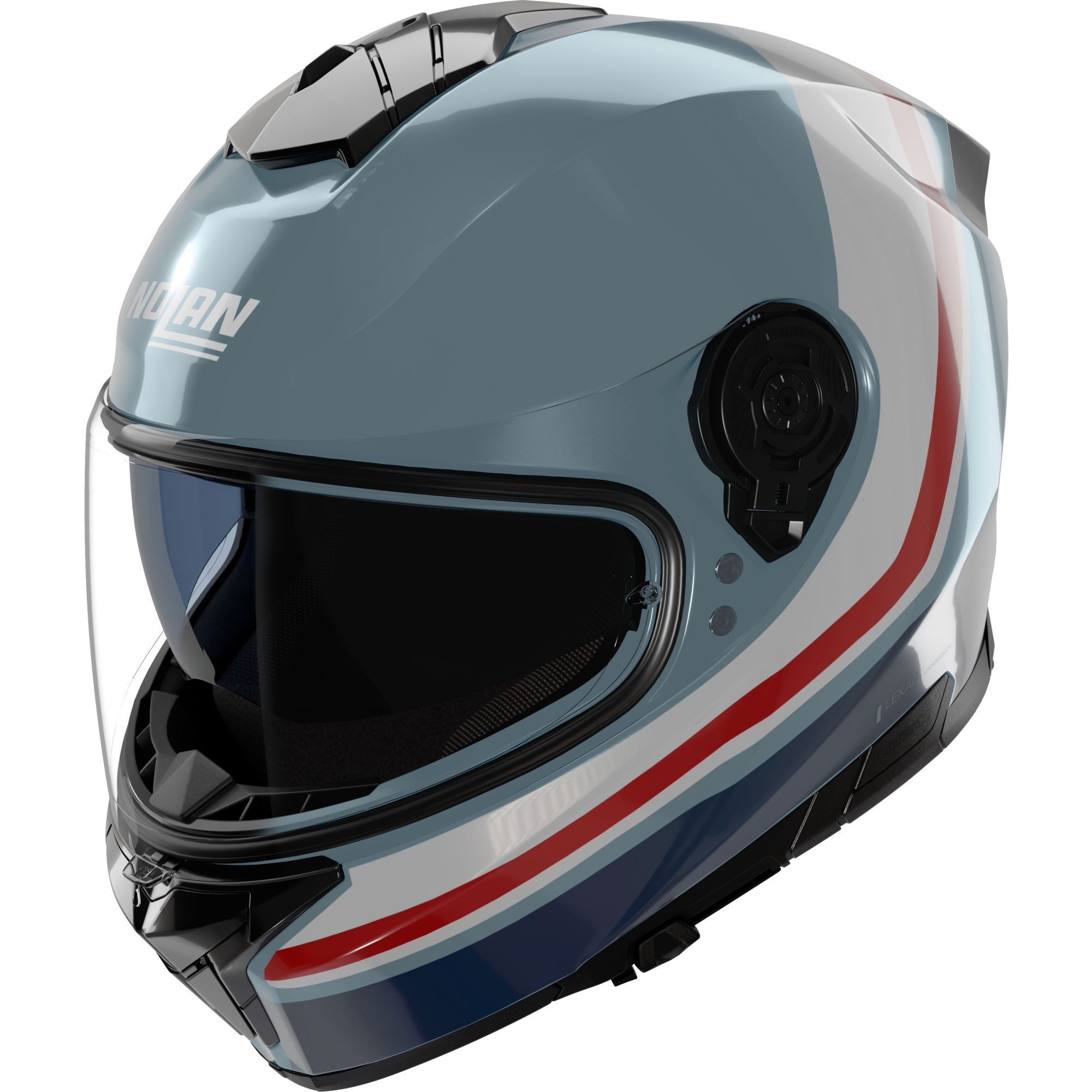 Casque Nolan N80-8 Incline 352 Bleu Rouge Blanc - Casque Intégral