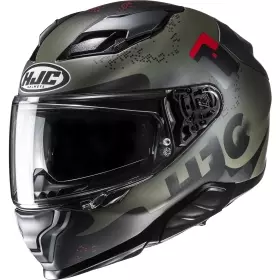 Casque HJC F71 Faco MC1SF Vert Noir Rouge Mat