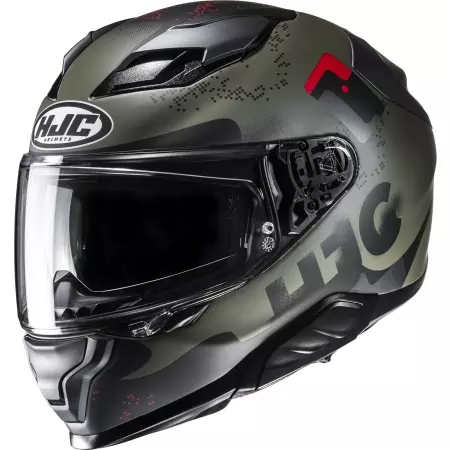 Casque HJC F71 Faco MC1SF Vert Noir Rouge Mat