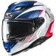 Casque HJC F71 Catos MC21 Bleu Blanc Rouge