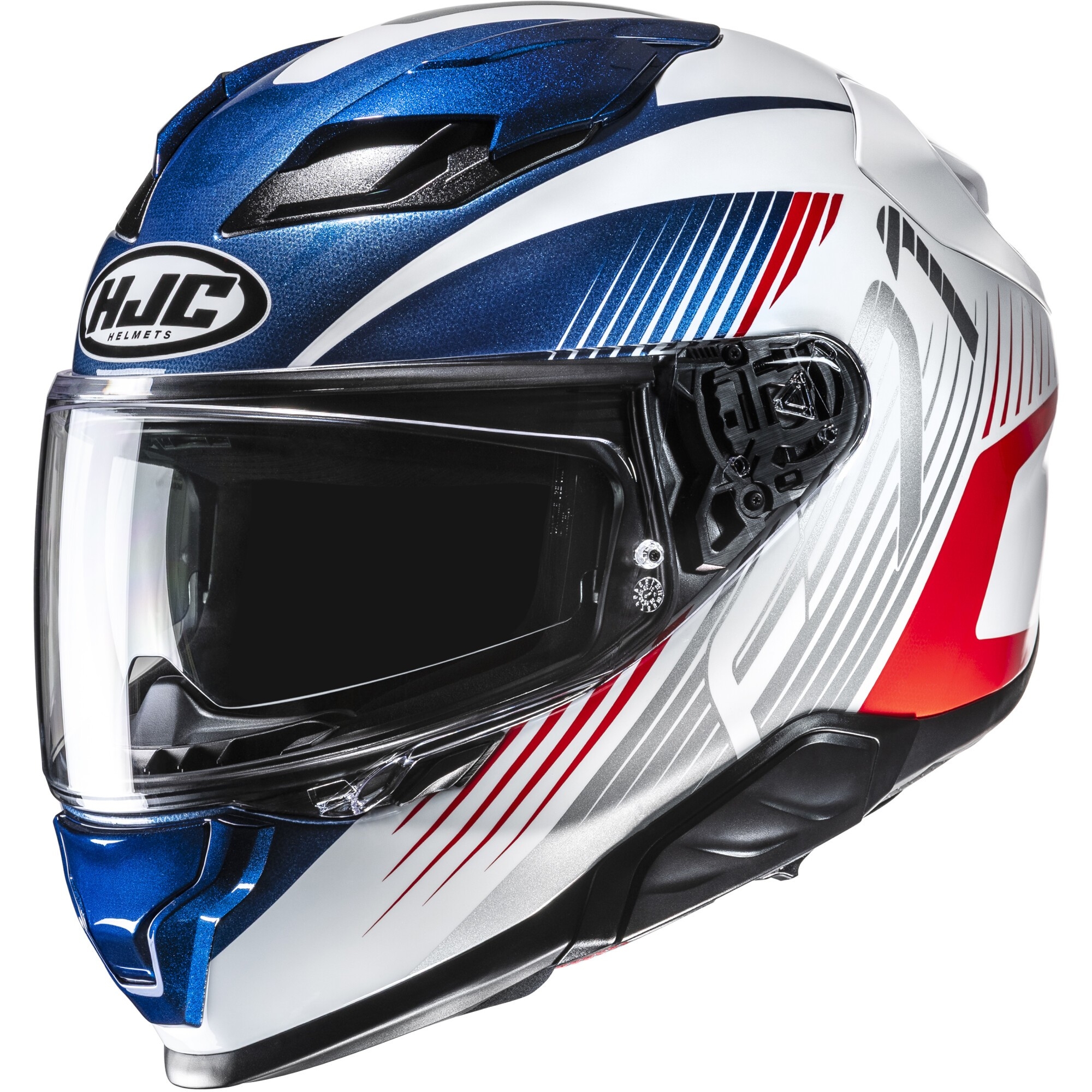 Casque HJC F71 Catos MC21 Bleu Blanc Rouge