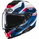 Casque HJC I71 Zest MC21 Bleu Blanc Rouge