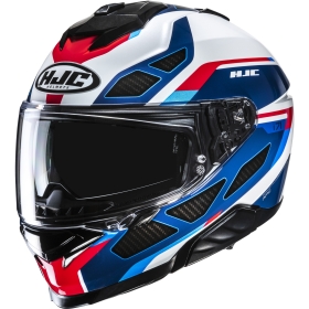 Casque HJC I71 Zest MC21 Bleu Blanc Rouge
