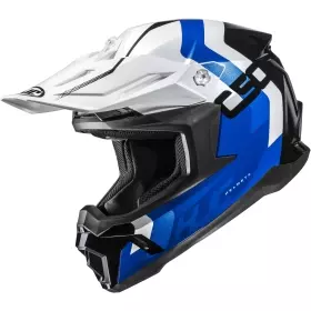 Casque Cross HJC C50 Primal MC2 Bleu Blanc Noir