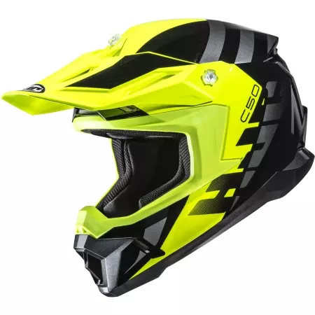 Casque Cross HJC C50 Mirage MC3H Jaune Noir