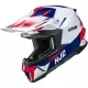 Casque Cross HJC C50 Slide MC21 Bleu Blanc Rouge