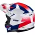 Casque Cross HJC C50 Slide MC21 Bleu Blanc Rouge