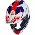 Casque Cross HJC C50 Slide MC21 Bleu Blanc Rouge