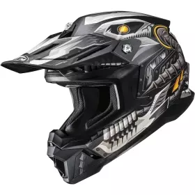 Casque Cross HJC C50 Mecha Beast MC5SF Noir Gris