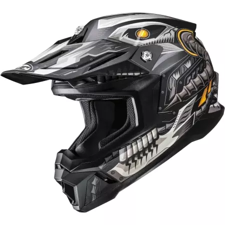 Casque Cross HJC C50 Mecha Beast MC5SF Noir Gris