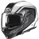 Casque HJC F100 Reff MC1 Noir Gris Blanc