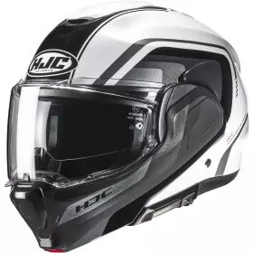 Casque HJC F100 Reff MC1 Noir Gris Blanc