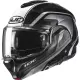 Casque HJC F100 Reff MC21 Noir Gris