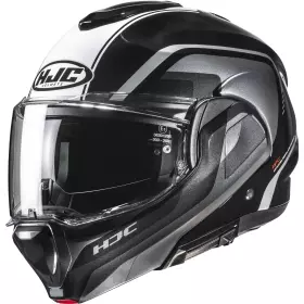 Casque HJC F100 Reff MC21 Noir Gris