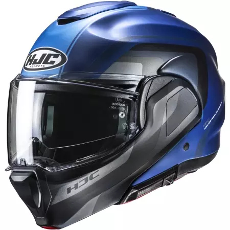 Casque HJC F100 Reff MC2SF Bleu Noir