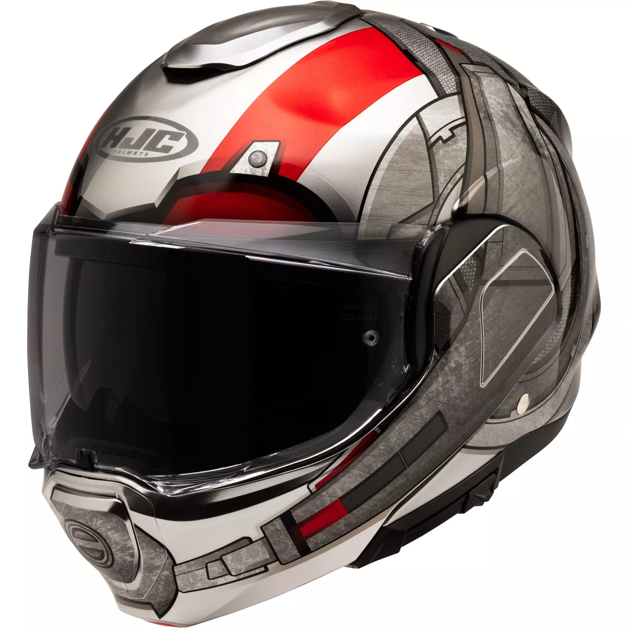 Casque HJC F100 Antman Marvel MC1 Beige Rouge