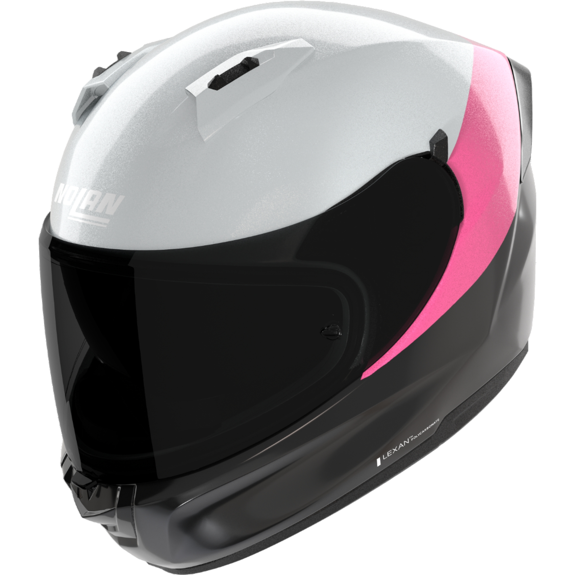 Casque Nolan N60-6 Verniciatura Speciale Noir Rose Blanc