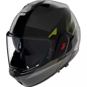 Casque Nolan N120-1 Ciclone Gris Noir Vert