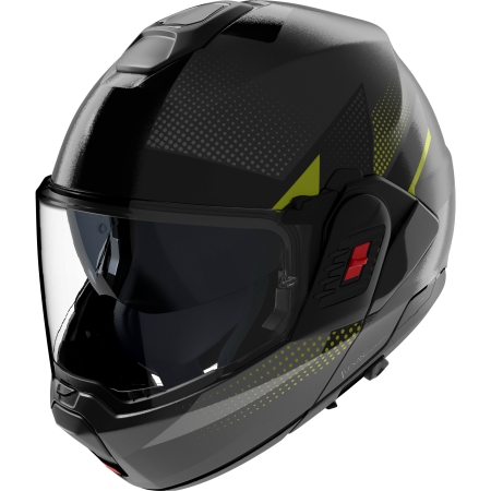 Casque Nolan N120-1 Ciclone Gris Noir Vert - Casque Modulable NOLAN