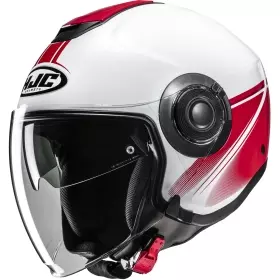 Casque HJC I40N Vision MC1 Blanc Rouge