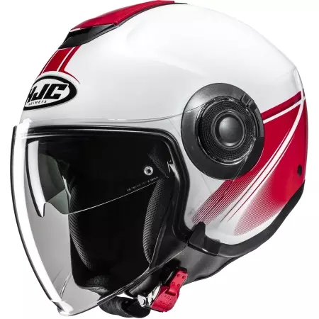 Casque HJC I40N Vision MC1 Blanc Rouge