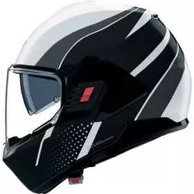 Casque Nolan N120-1 Fluente Blanc Noir Gris