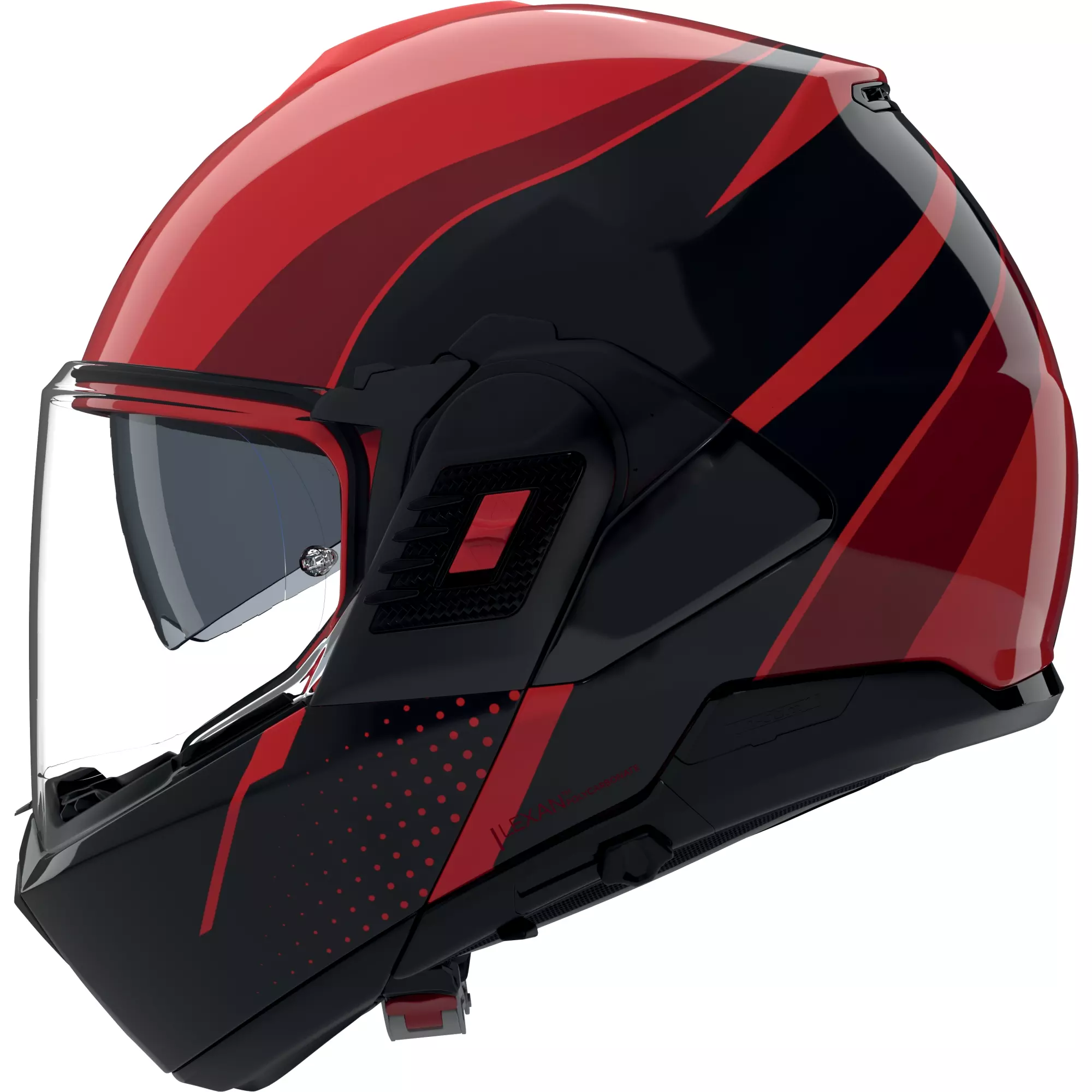 Casque Nolan N120-1 Fluente Rouge Noir