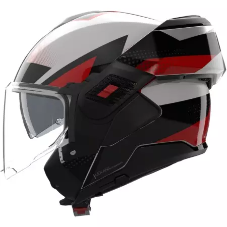 Casque Nolan N120-1 Ciclone Blanc Noir Rouge
