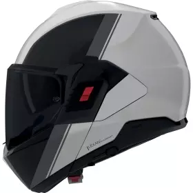 Casque Nolan N120-1 Verniciatura Speciale Gris Clair Noir
